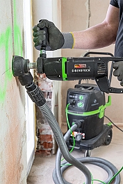 Применение дрелей для сухого алмазного бурения Eibenstock EHD 1500 Set